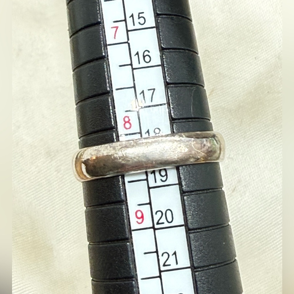 Vintage Stone Silver Statement Ring - image 4